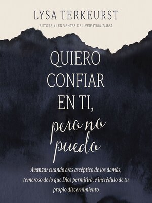 Quiero confiar en ti, pero no puedo - Audiobook